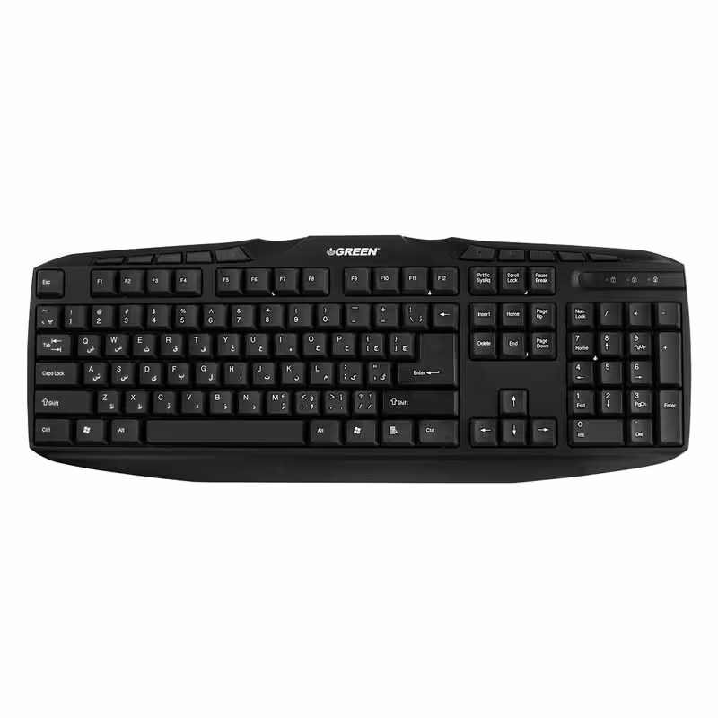 کیبورد گرین مدل GK-302، سوییچ ممبران، Full-Size | کالا مکس