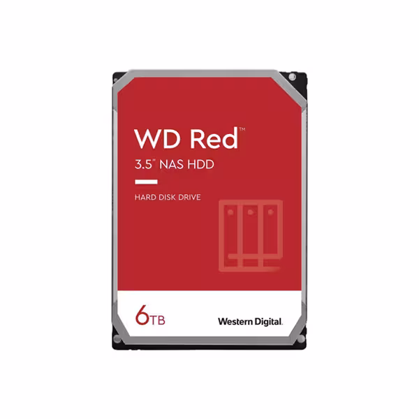 هارد اینترنال 3.5 اینچ وسترن دیجیتال قرمز مدل W60EFAX ظرفیت 6 ترابایت