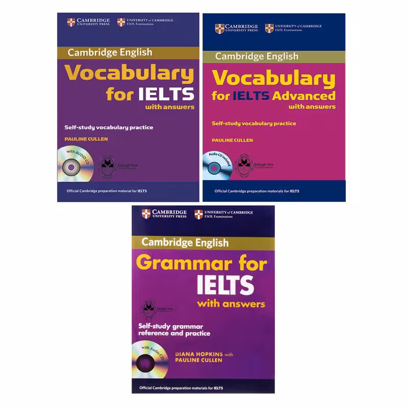 کتاب Grammar And Vocabulary For IELTS اثر Diana Hopkins And Pauline Cullen انتشارات اشتیاق نور 3 جلدی