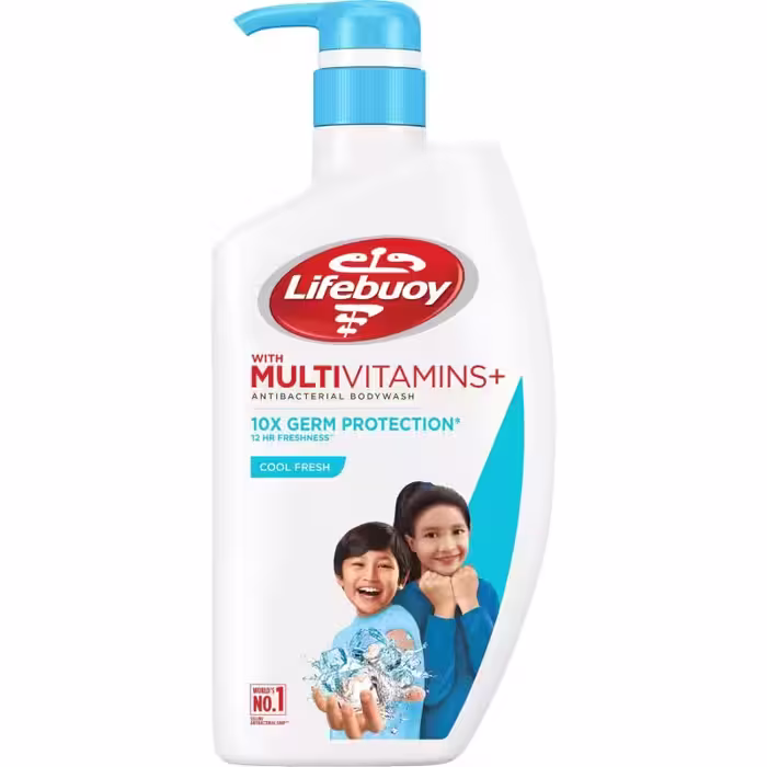 شامپو بدن خنک‌کننده و آنتی باکتریال لایفبوی مدل کول فرش 1 لیتری Lifebuoy cool fresh active