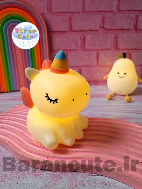 چراغ خواب نرم سیلیکونی لمسی طرح یونیکورن ملوس