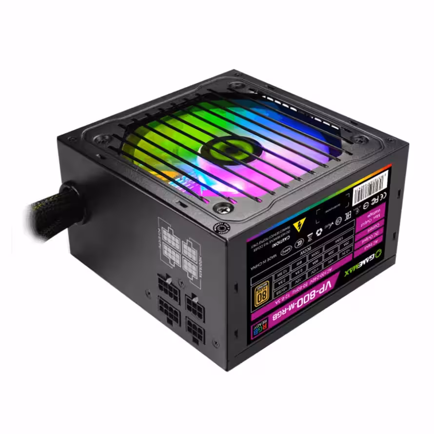 پاور 800 وات گیم مکس VP 800 RGB M Bronze Semi Modular