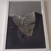 تابلو آینه کاری   در ابعاد 30 × 40 قاب سفید 