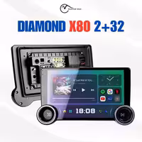 مانیتور بی ام و X1 برند دایموند 2 32 اپل کارپلی 10.1 اینچ مدل X80 همراه با قاب
