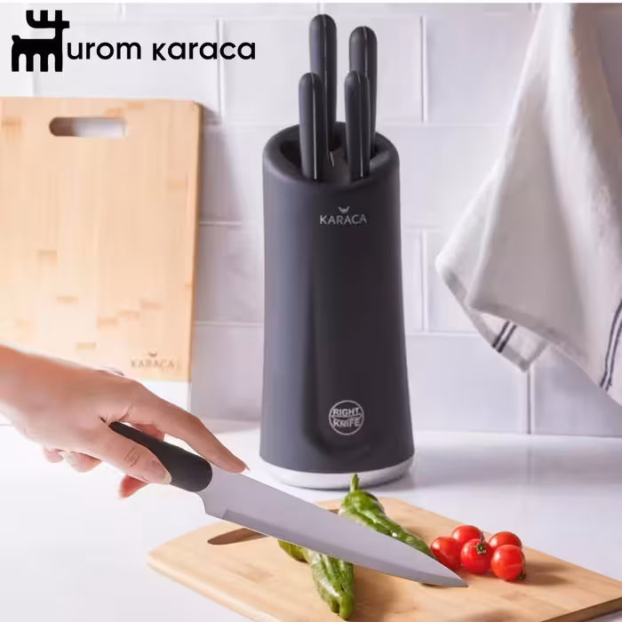 سرویس چاقو 6 پارچه کاراجا Right Knife مشکی