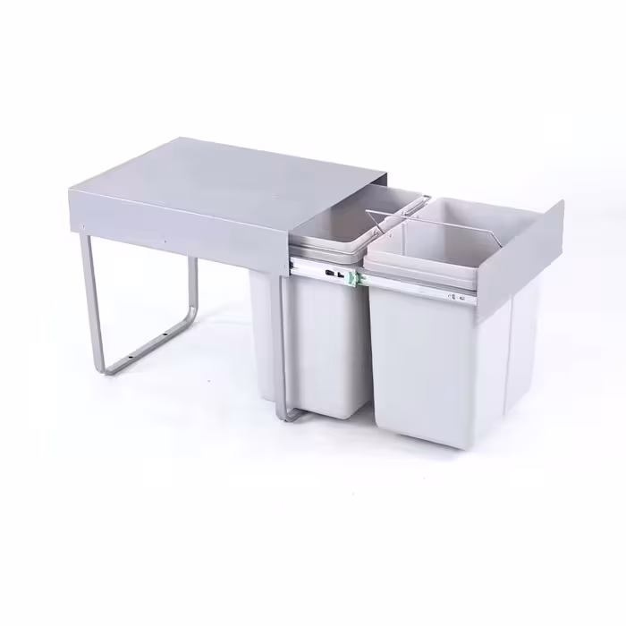 سطل زباله دو مخزنه ریلی متوسط (46 لیتری) – الیسا/Elisa