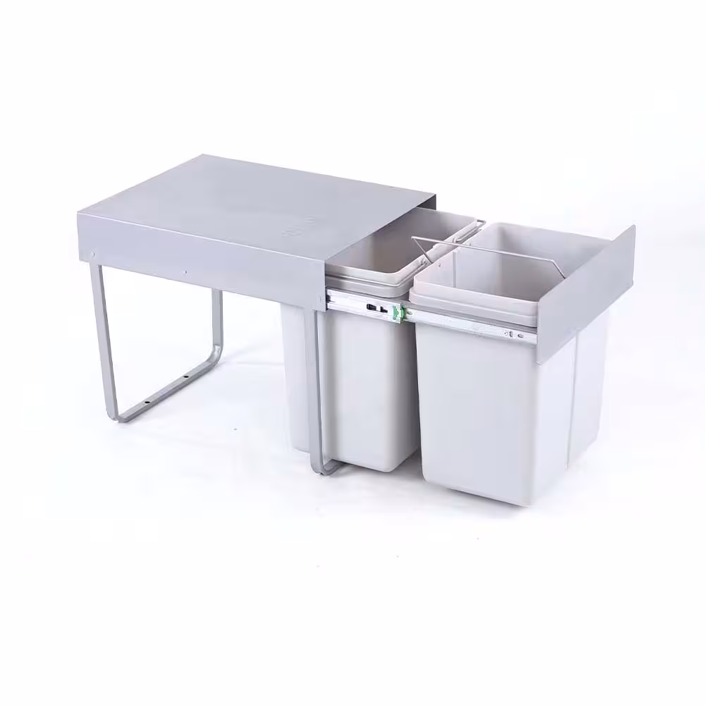 سطل زباله دو مخزنه ریلی متوسط (46 لیتری) – الیسا/Elisa