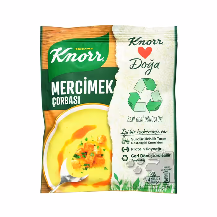 سوپ دال عدس ( مرچیمک ) فوری 76 گرم کنور - knorr