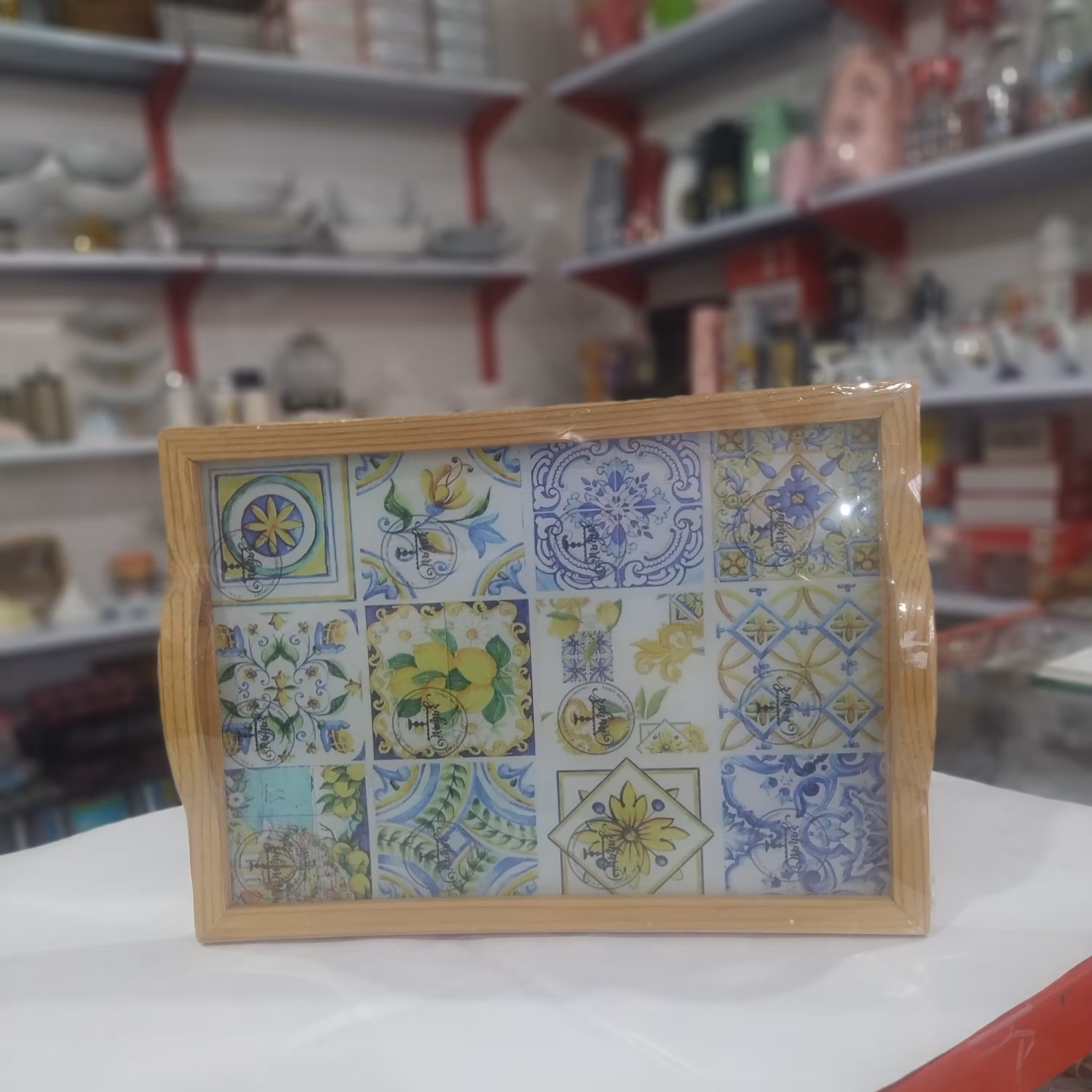 سینی کف شیشه ای