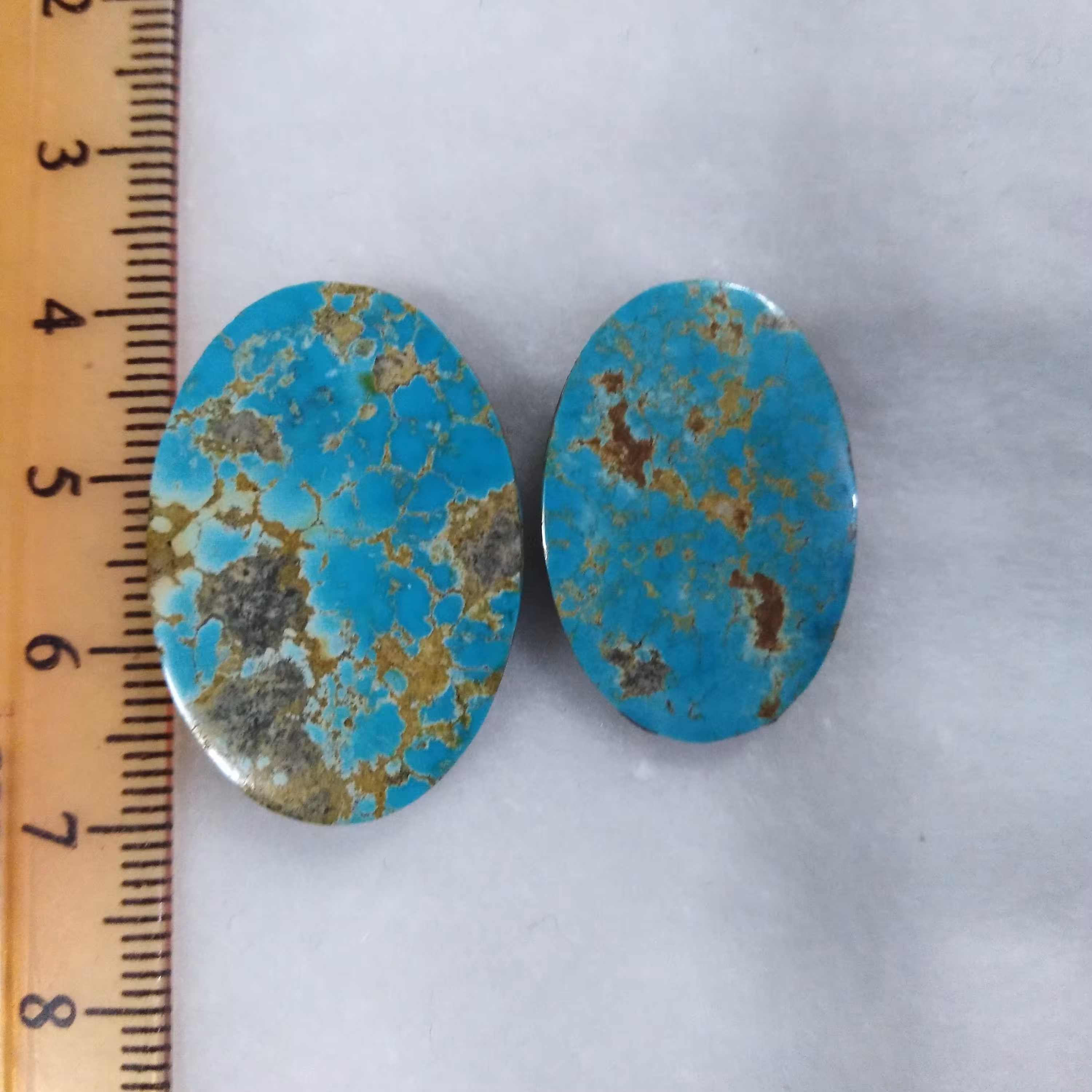 فیروزه شجر نیشابور کاملا طبیعی سایز  متوسط