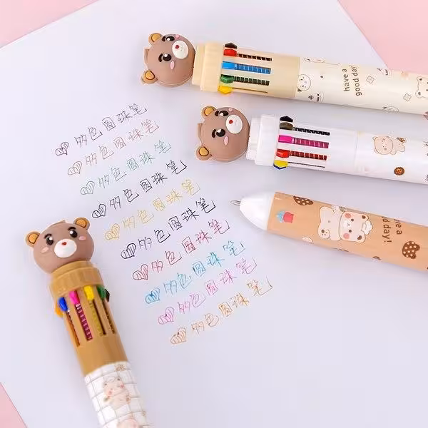 خودکار 10 رنگ خرسی