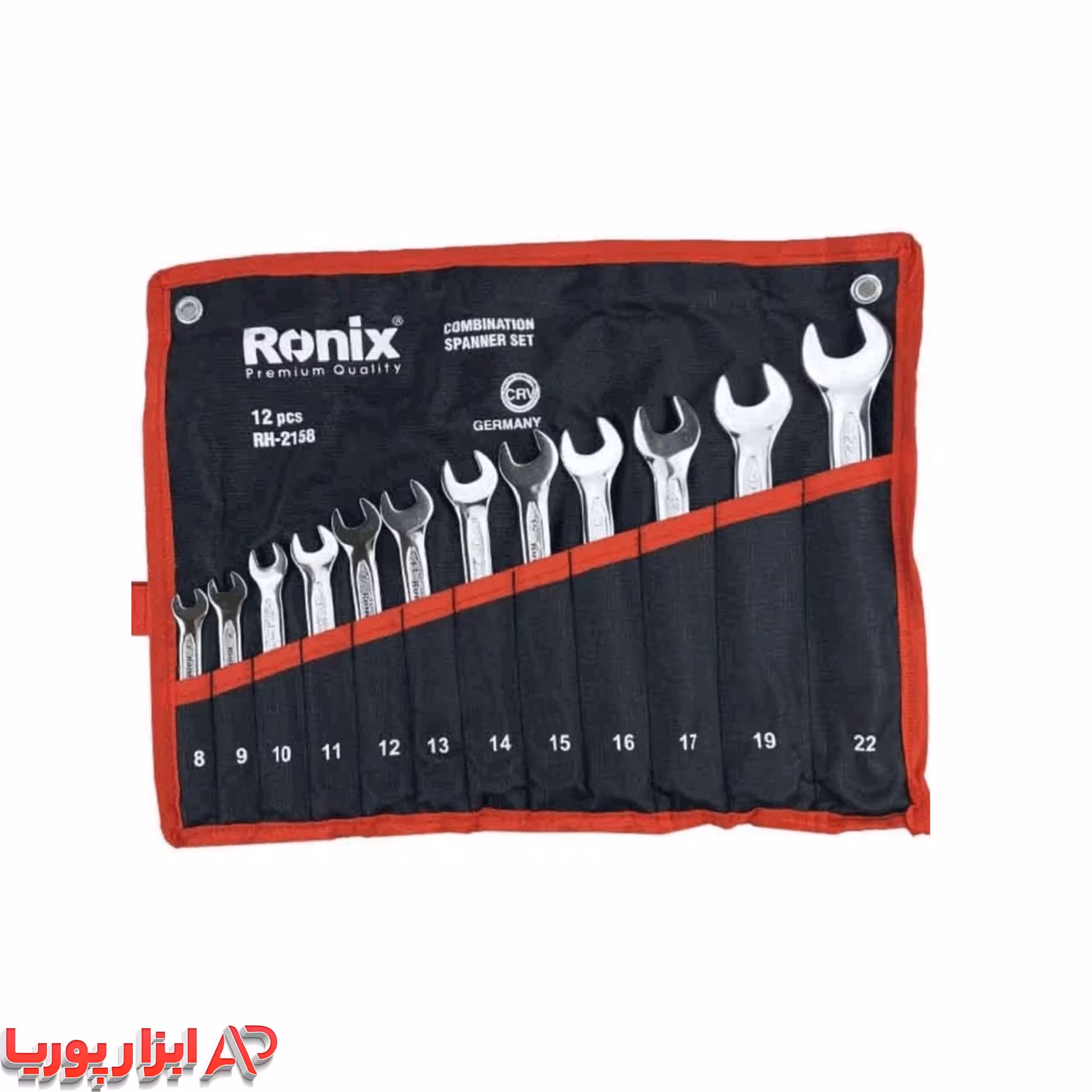 آچار سری 8 عددی یک سر تخت یک سر رینگ رونیکس RH-2158