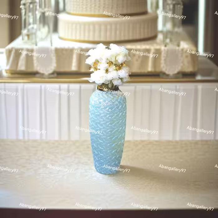 گلدان شیشه ای درجه1تمیم بزرگ64*25