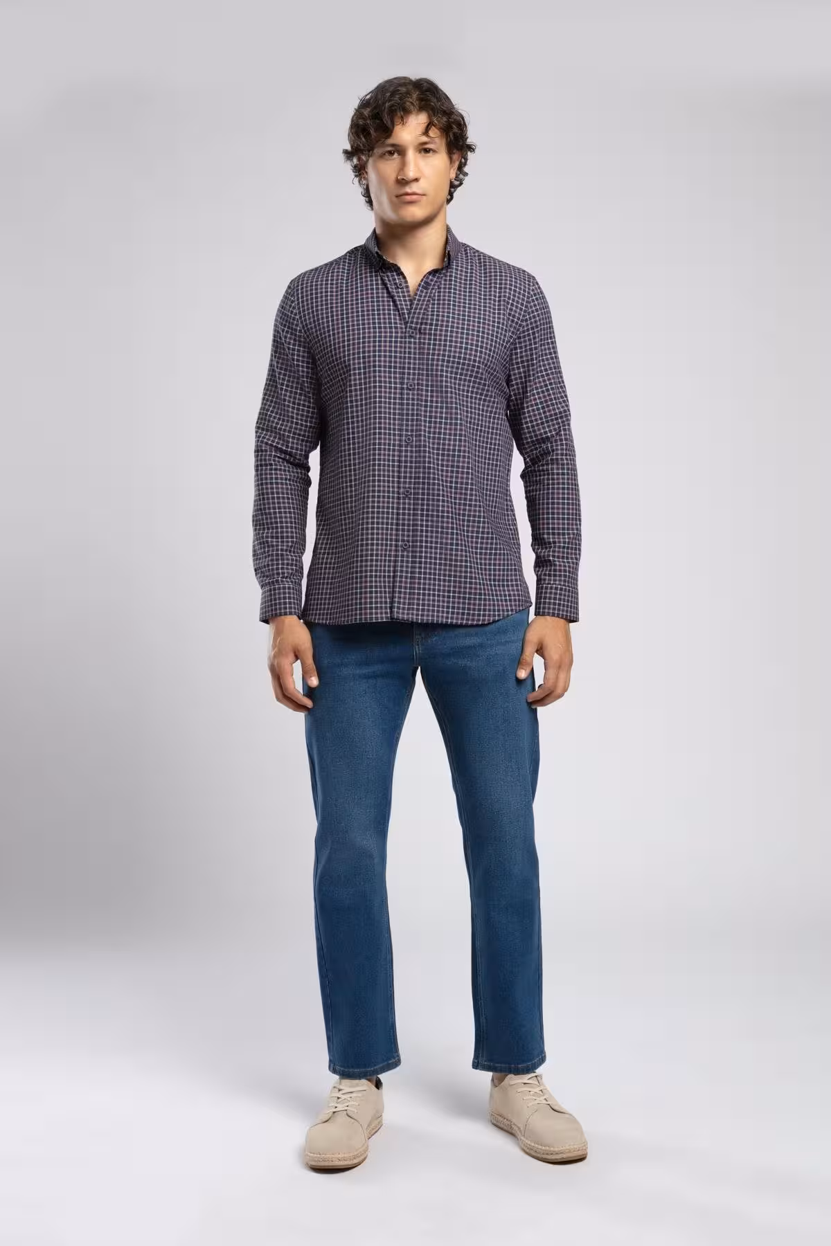 شلوار جین مردانه کمر بلند ریکو مسطح آقایان آبی Lee Cooper