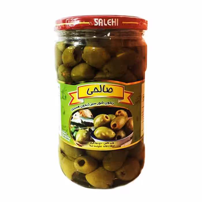 زیتون شور بدون هسته ممتاز صالحی 650 گرمی