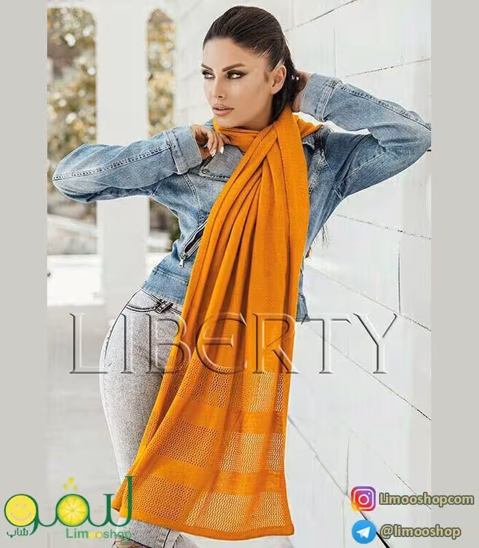 شال بافت ساده کد 876