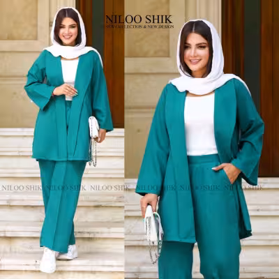 مانتو شلوار زنانه داکرون مدل فاطیما 59848