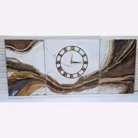 ساعت دیواری رزینی به همراه تابلو