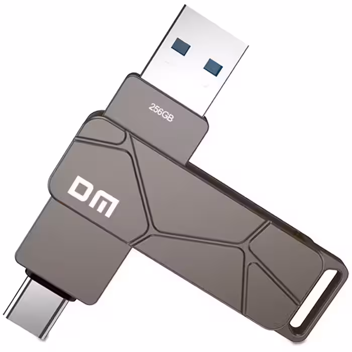 فلش دی ام مدل DM PD198 OTG 2 In 1 Type C USB3.1 با ظرفیت 128 گیگابایت