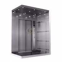 کابین آسانسور استیل نقره ای کد 10208
