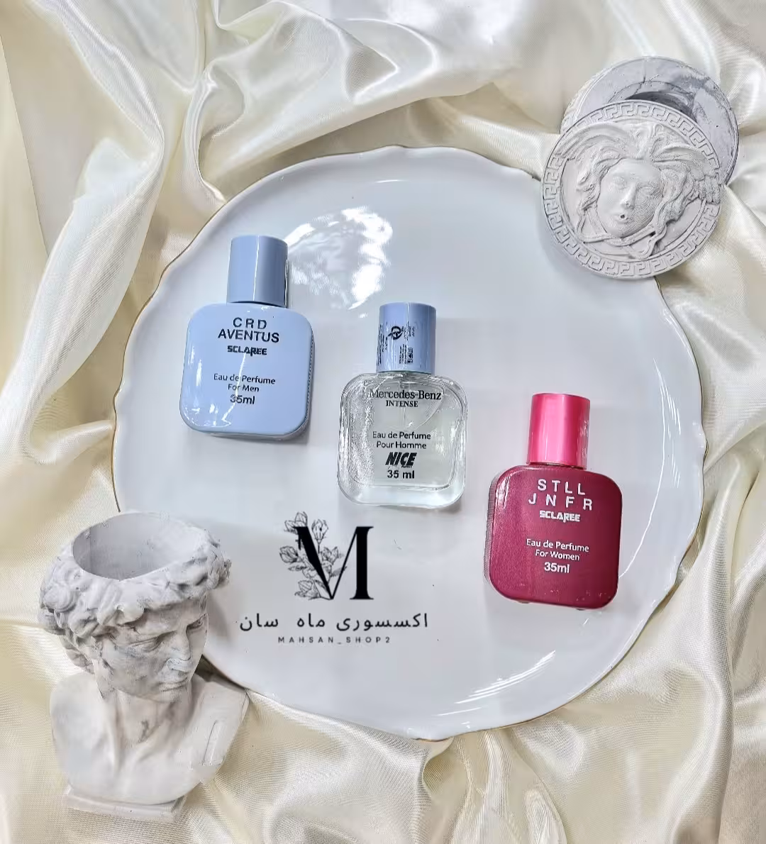 عطر مردانه کرید اونتوس، مرسدس بنز و عطر زنانه جنیفر
