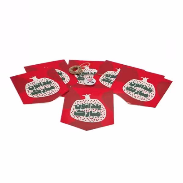 ریسه انار سفید 7 برگی کد 4 یلدا