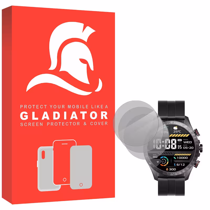 محافظ صفحه نمایش گلادیاتور مدل GWP3000 مناسب برای ساعت هوشمند هایلو Sloar Pro بسته سه عددی