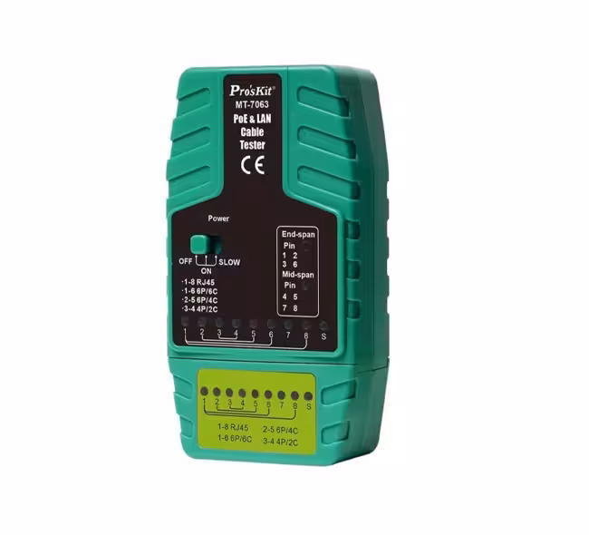 تستر کابل شبکه پروسکیت مدل mt-7063 poe&lan Proskit
