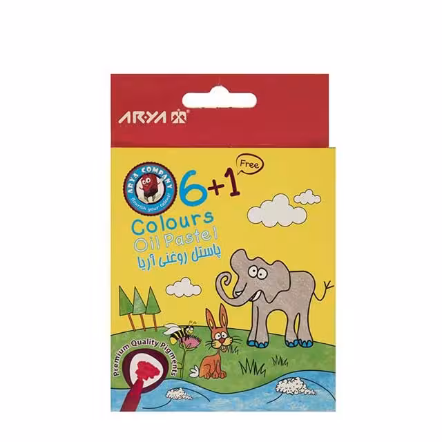 پاستل روغنی 1 6 رنگ آریا مدل 2024