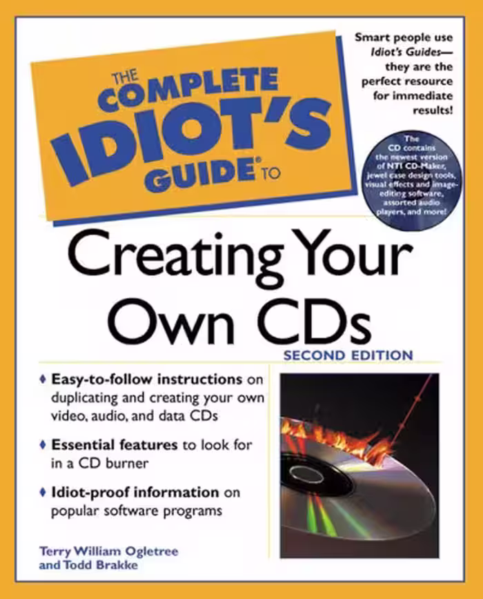 خرید و دانلود نسخه کامل کتاب The Complete Idiot's Guide to Creating Your Own CDs (2nd Edition)