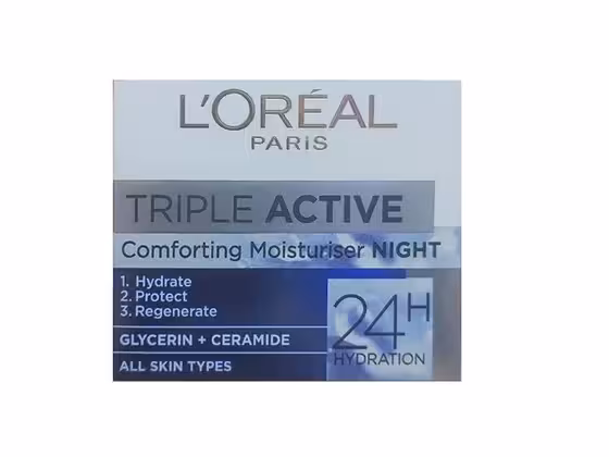 کرم آبرسان شب لورال تریپل اکتیو LOreal Triple Active Comforting Moisturiser NIGHT