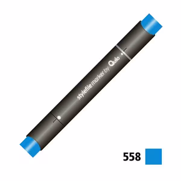 ماژیک راندو دوسر کوییلو کد 558 مدل Stylefile (رنگ royal blue)