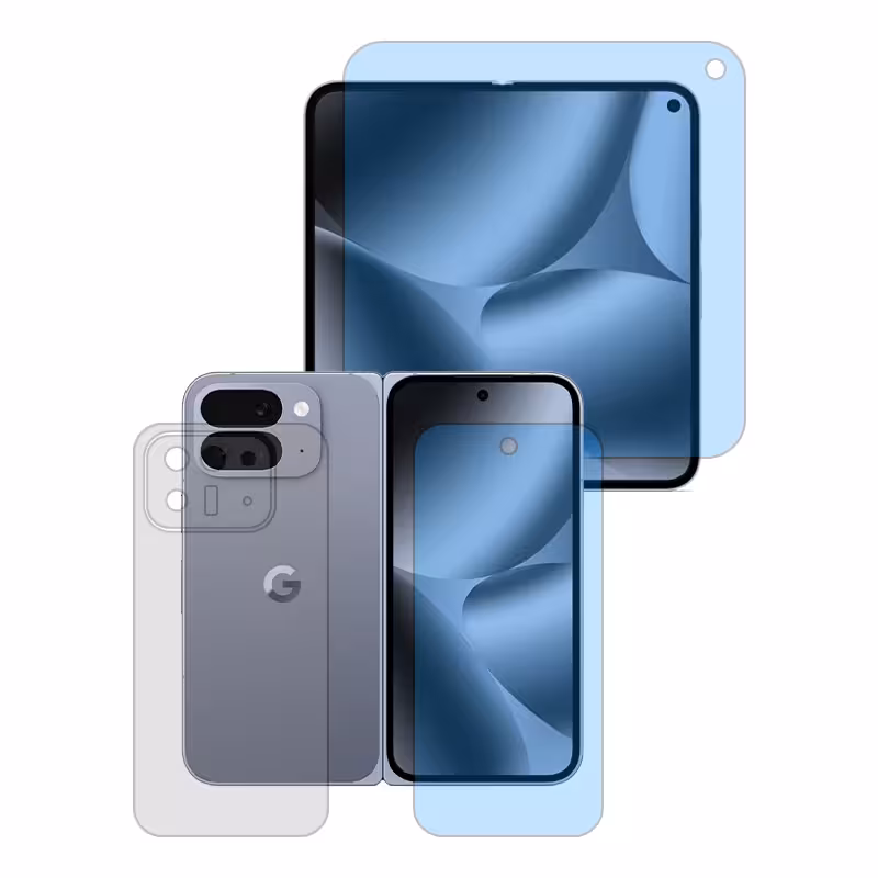 گلس گوگل Pixel 10 Pro Fold مدل هیدروژلی آنتی بلو به همراه محافظ پشت برند تکنو کد LSS