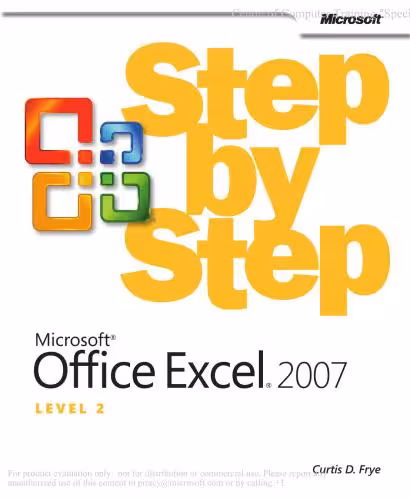خرید و دانلود نسخه کامل کتاب Microsoft Office Excel 2007 Step by Step. Level 2