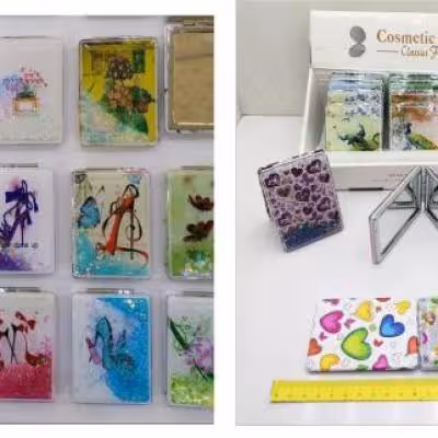 آینه آکواریوم مستطیل پشت چرم