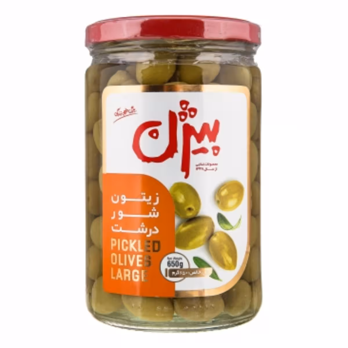 زیتون شور درشت بیژن 650 گرمی