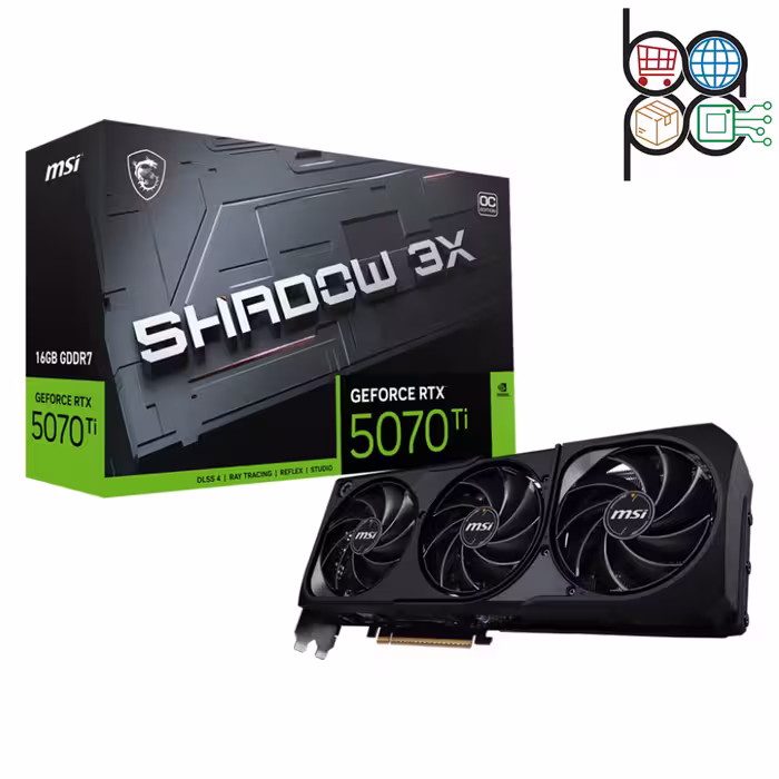 کارت گرافیک MSI مدل RTX 5070 Ti با 16 گیگابایت حافظه GDDR6