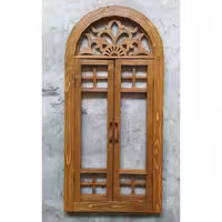 پنجره چوبی بزرگ طرح سلطنتی(95*46)