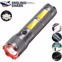 چراغ قوه دیجیتالی شارژی ضدآب و پاوربانک اسمایلینگ شارک SD-5299