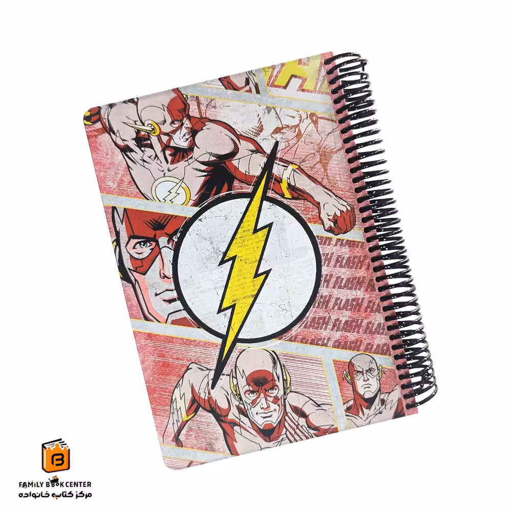 دفتر خط دار 100 برگ طرح فلش لانگو (Lango)