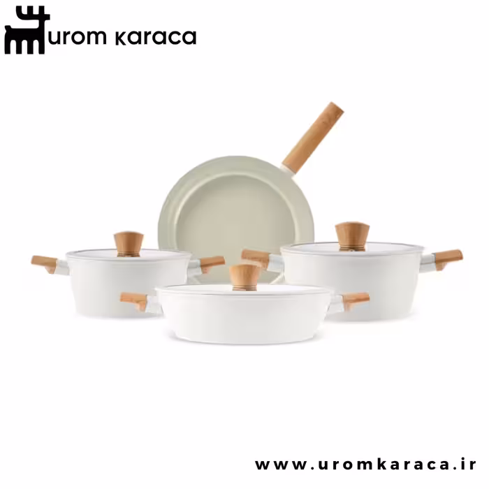 سرویس قابلمه القایی 7 پارچه کاراجا Swiss Crystal کرم