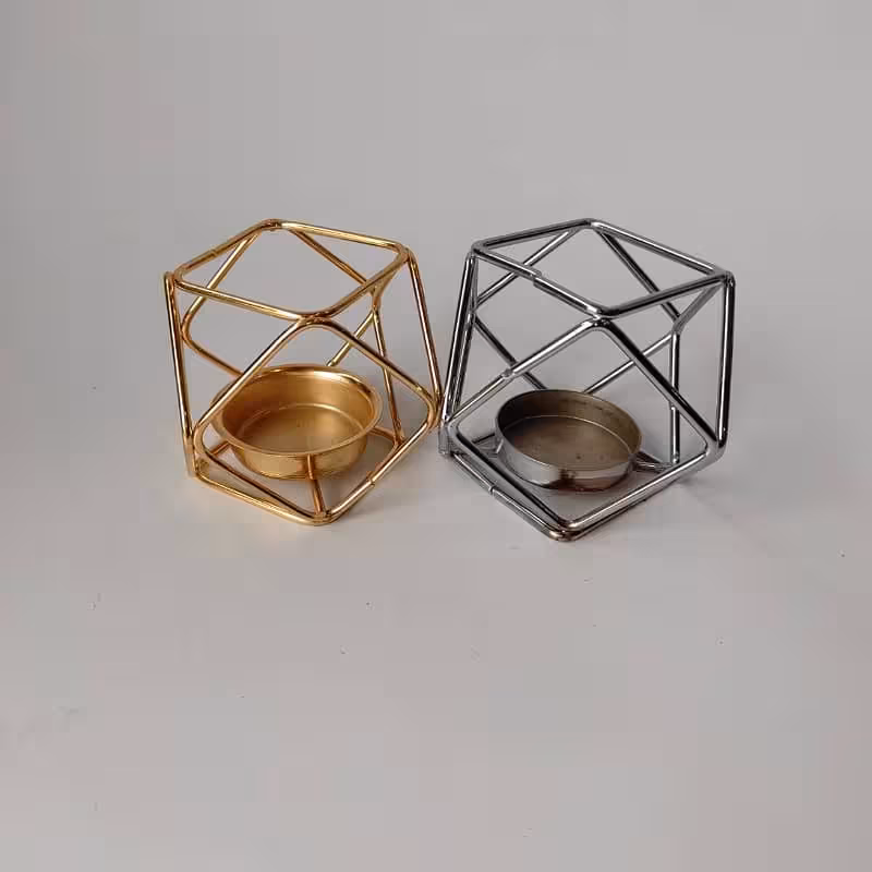 جا شمعی مکعبی دکوری