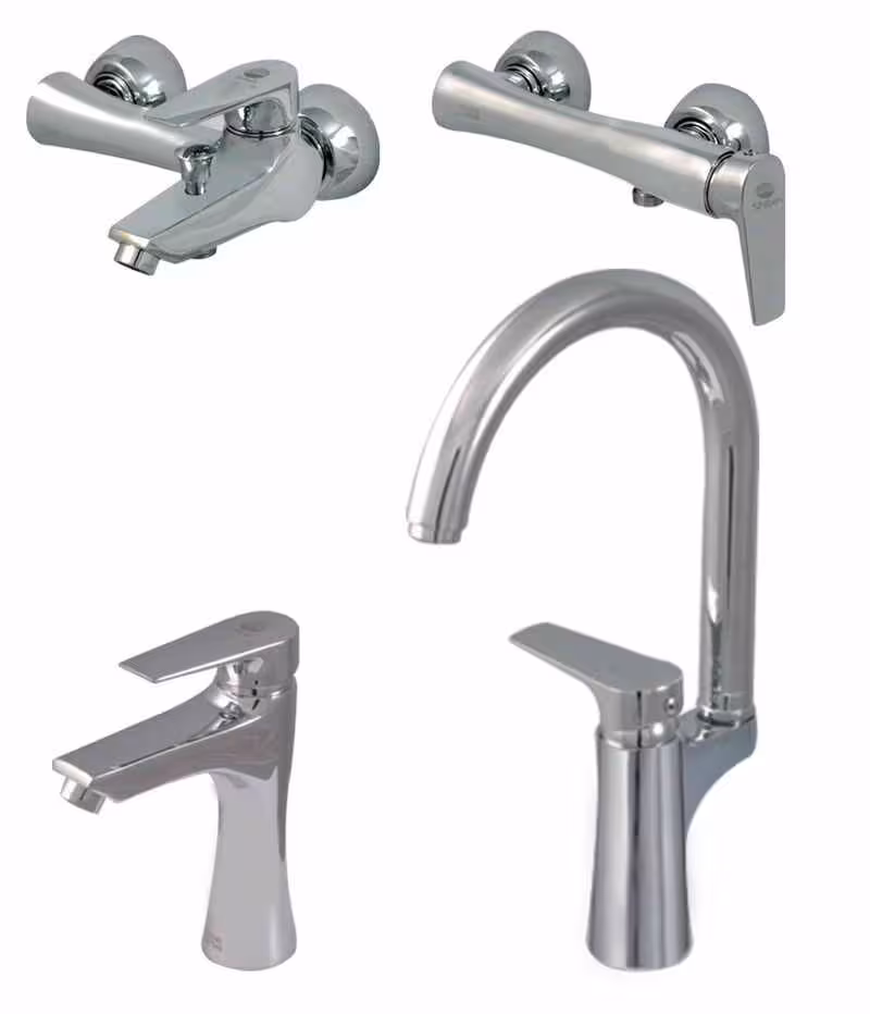 ست شیرالات شیبه مدل سیروان کروم(ارسال رایگان)