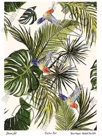 دکوپاژ برنجی(الیافی)دریم آرت کد 599 طرح برگ سبز