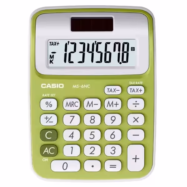 ماشین حساب کاسیو مدل MS-6NC-GN