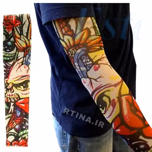 طرح تاتو ساق دست مردانه و زنانه مدل رنگی