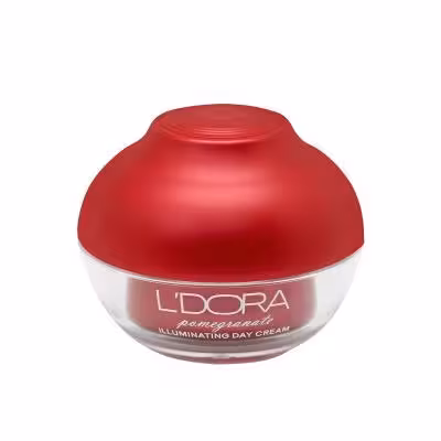 کرم روشن کننده روز صورت و گردن انار مناسب انواع پوست لدورا، 50 میلی لی