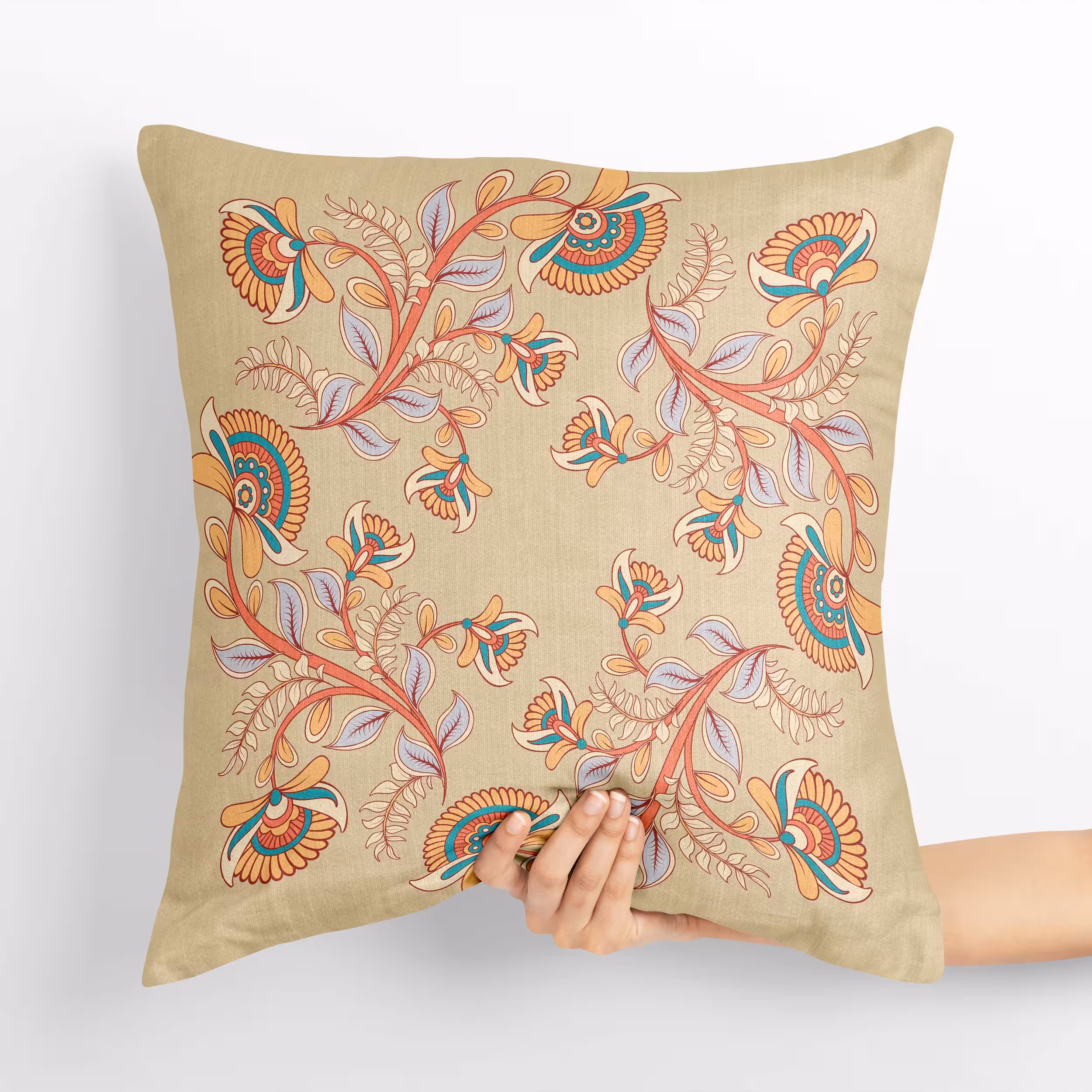 کاور کوسن اسلیمی مدل برگ پاییز در ابعاد 40در40