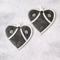 دستگیره قلبی مخمل بابونه - طرح 97