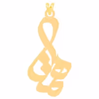 خرید پلاک طلا اسم همتا